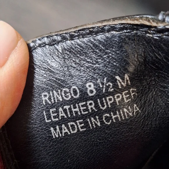 Modern Vice Ringo Black Leather Boots 8.5 - Picture 13 of 13